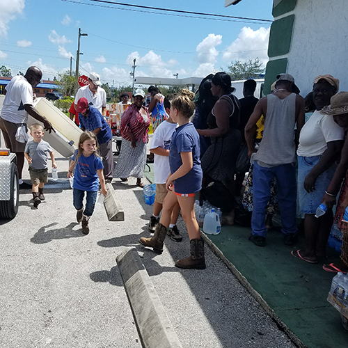 Food and supply distribution in Immockalee, FL.